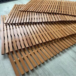 Set of 4 🦋 100% Bamboo Mats | 11.75”x 17.5”